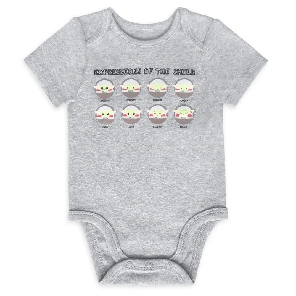 0-3 Months Child Expressions Baby Onesie Star Wars Mandalorian Infant Newborn